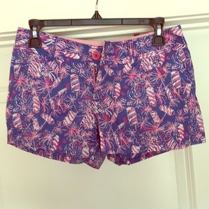 Lilly Pulitzer printed USA shorts